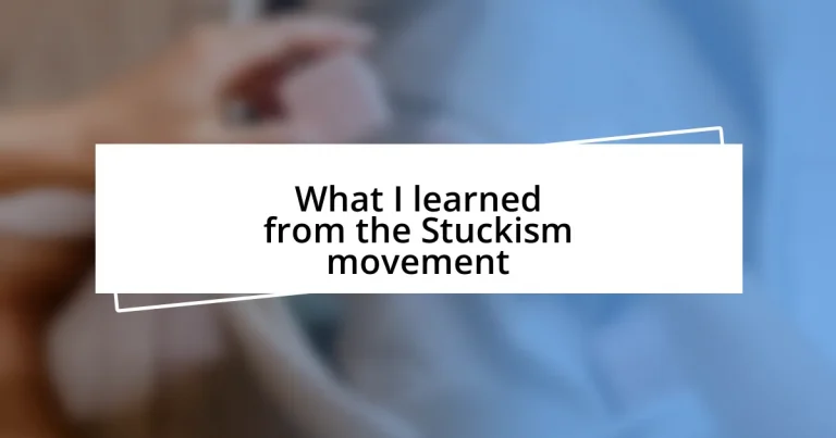 What I learned from the Stuckism movement